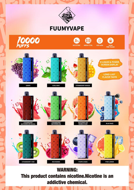 Fummy vape 10000 puff 5% rechargeable - disposable - Puff Dady VAPE SHOP